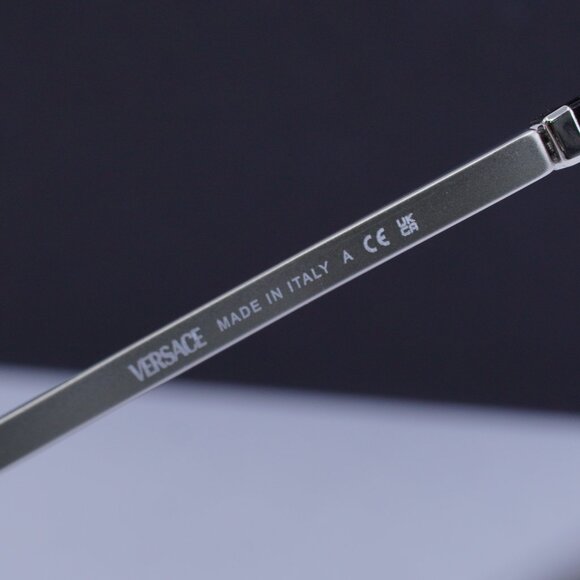 Versace VE1301 1000 Cat Eye Eyeglasses 57mm – Silver - Picture 7 of 9
